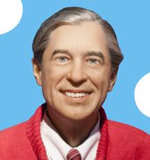 Slightly offputting depiction of Mr. Rogers